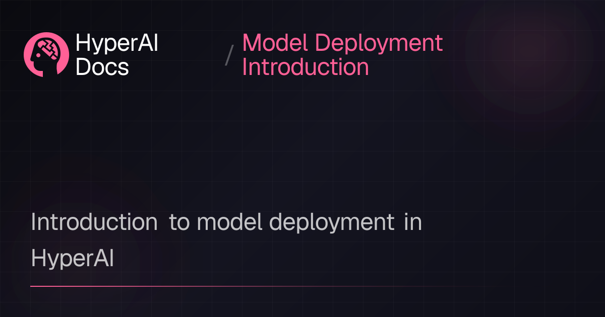 Model Deployment Introduction