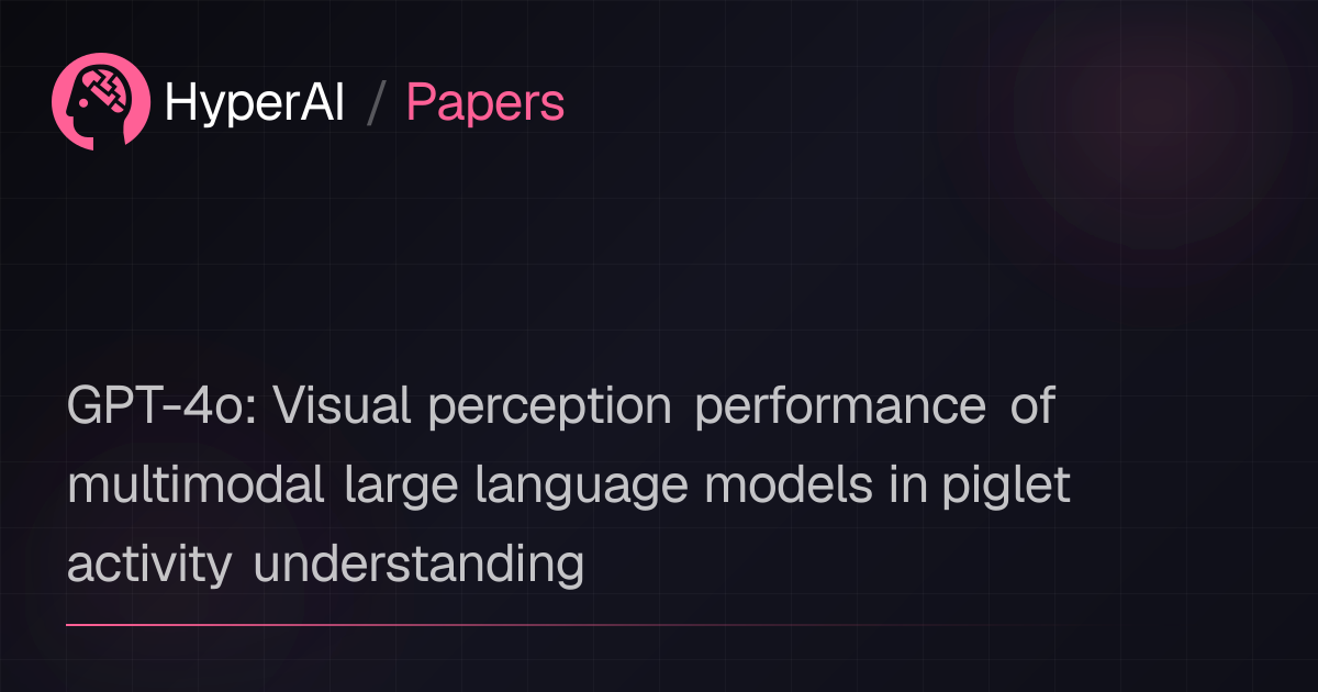 GPT-4o: Visual perception performance of multimodal large language ...